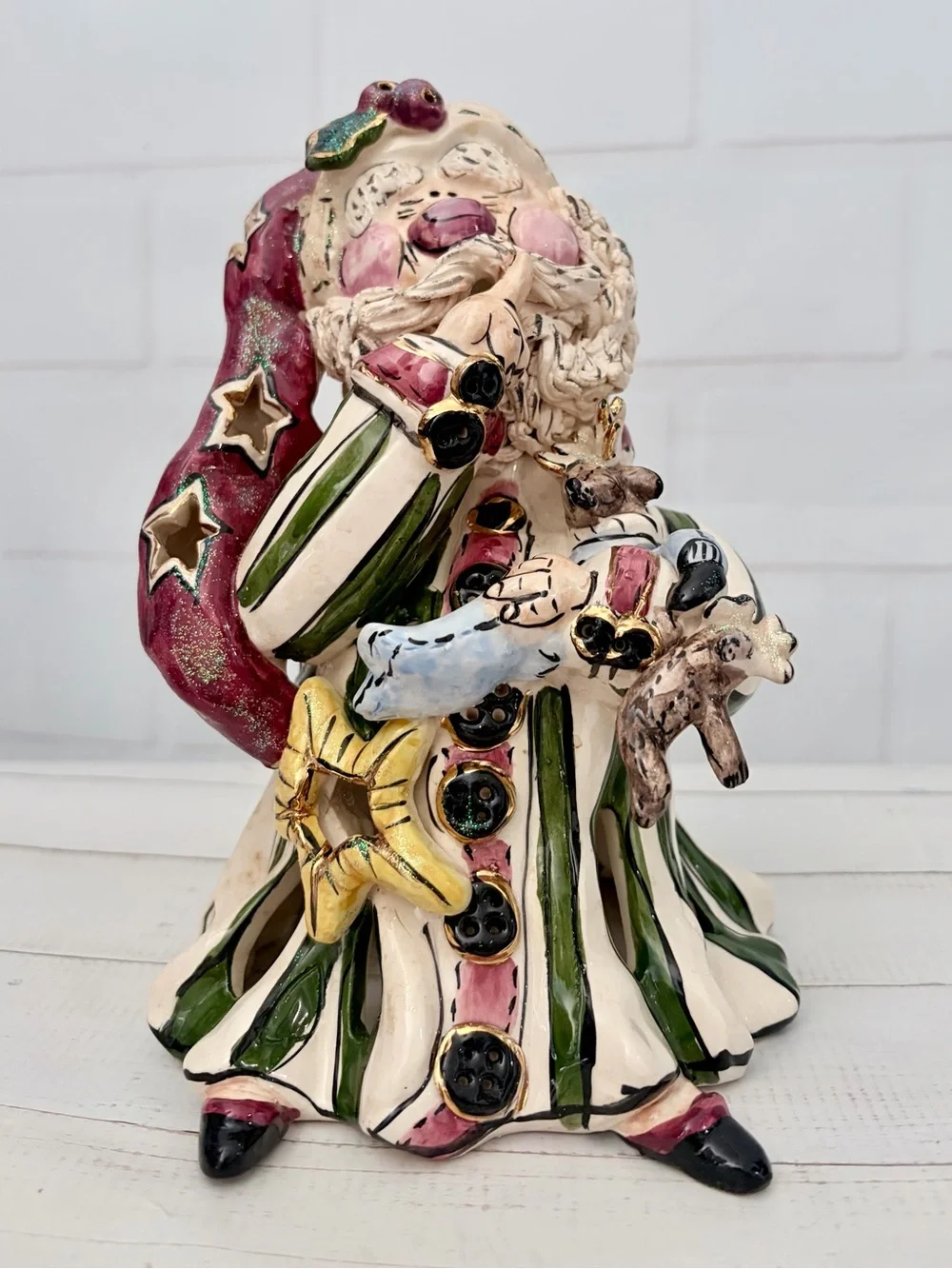 The Blue Sky Clayworks Santa Claus Figurine by Heather Goldminc